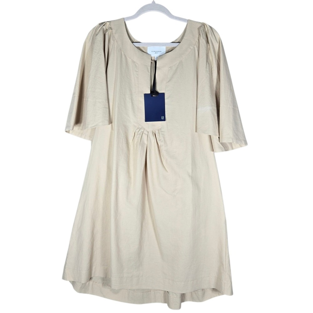 Tuckernuck Pomander Place XL Finley Dress Khaki NEW Flutter Sleeve Coastal Prep
